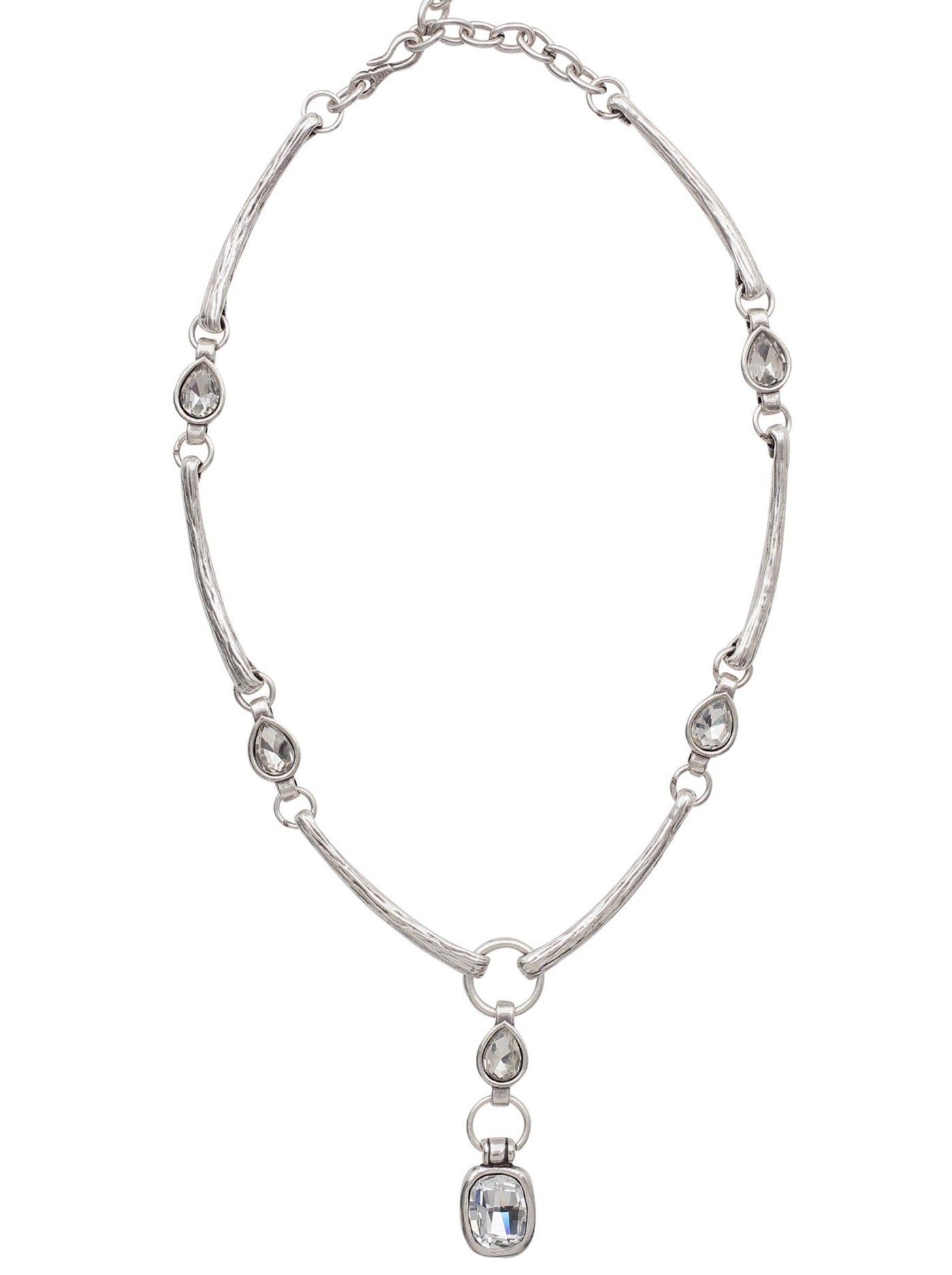 Silver Plated Crystal Necklace