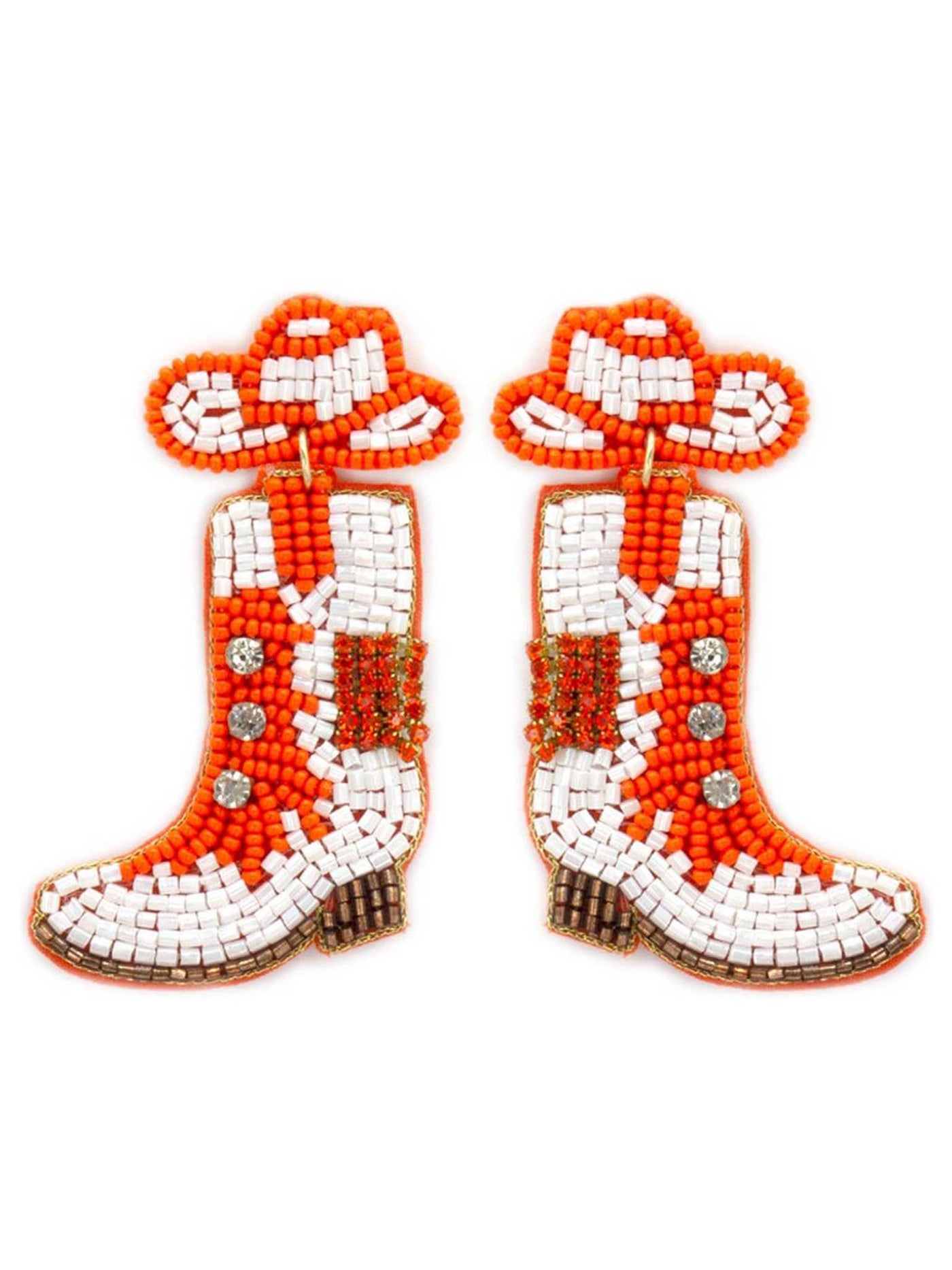 Cowgirl Hat & Boots Dangle Earrings