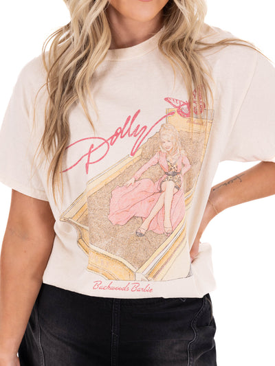 Dolly Patron Backwoods Barbie Thrifted Tee