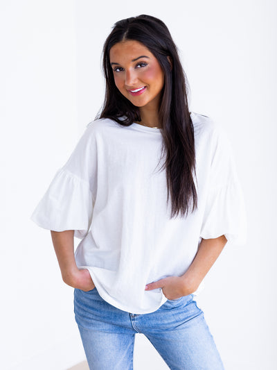 Days Like This Bubble Sleeve Top