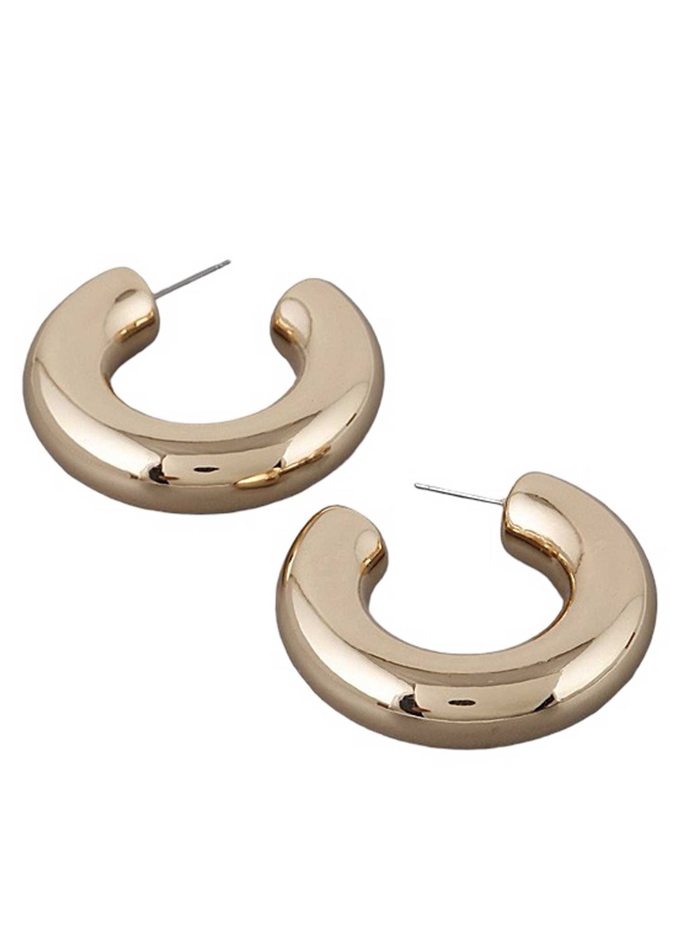 Medium Chunky Hoop Earrings