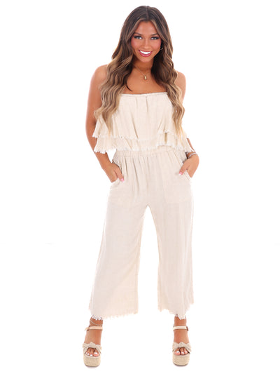 Losing My Mind Tiered Jumpsuit