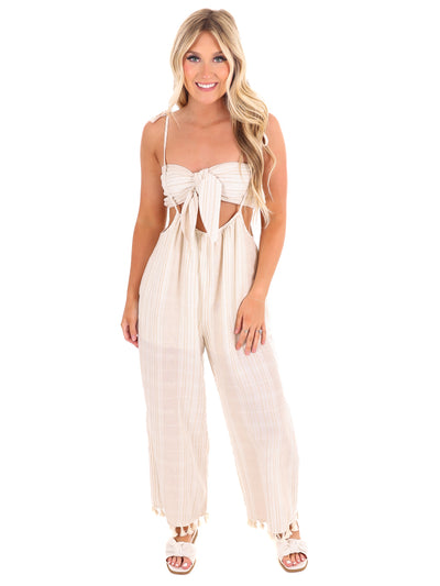 That's Alright Bandeau Top and Overall Set