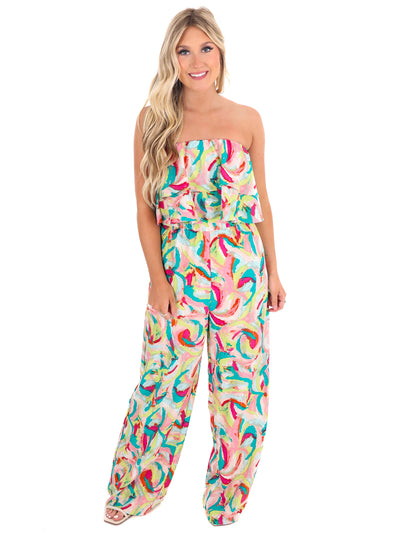 Eyes on You Print Jumpsuit