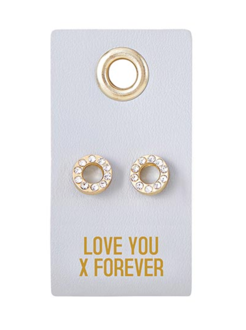 Love You x Forever Stud Earrings