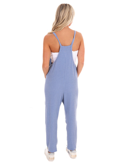 Stay Close Ribbed Jumpsuit