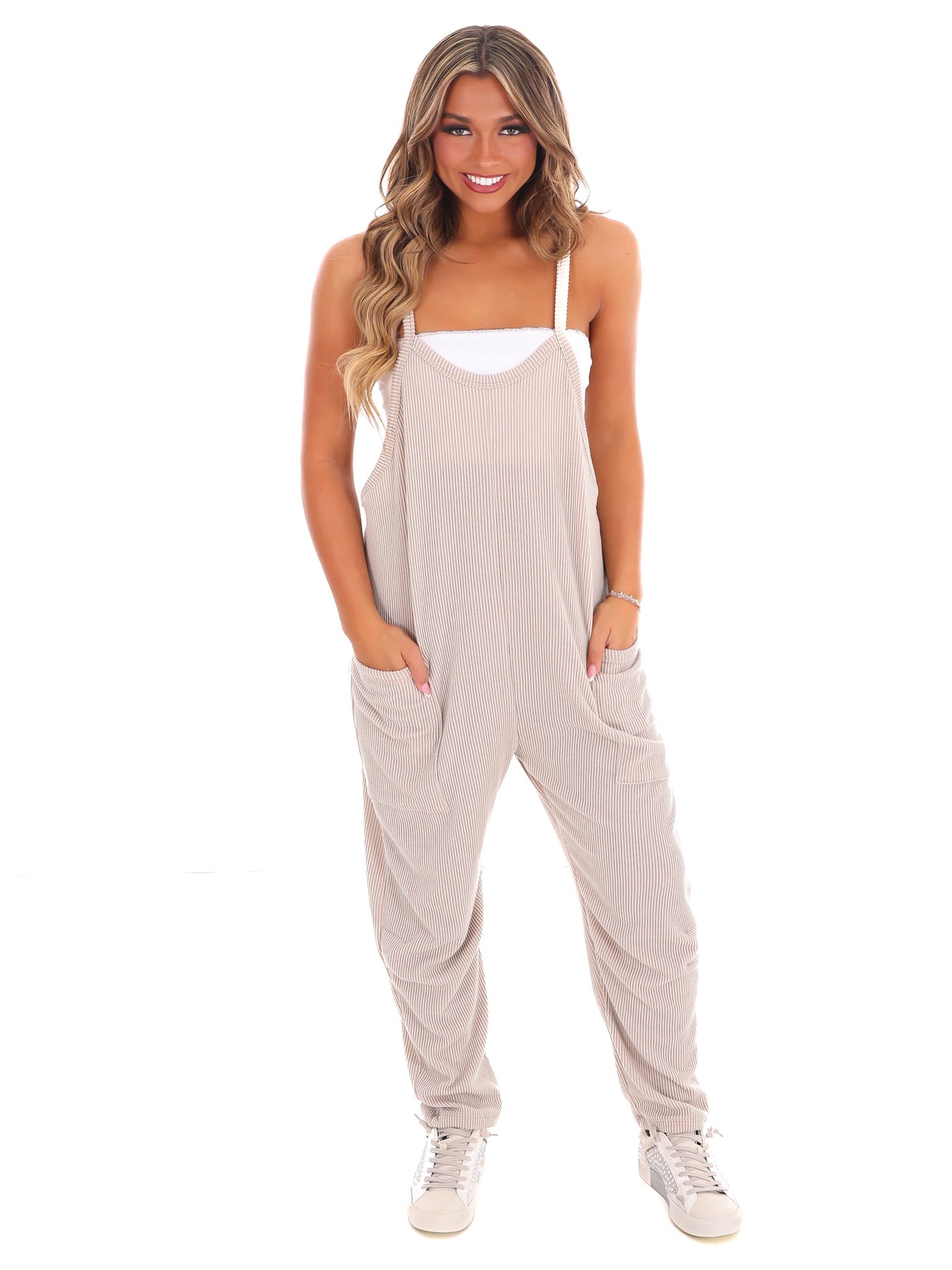 Stay Close Ribbed Jumpsuit