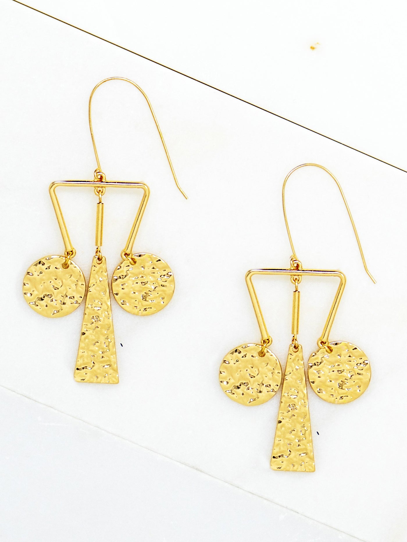 Hammered Statement Earrings
