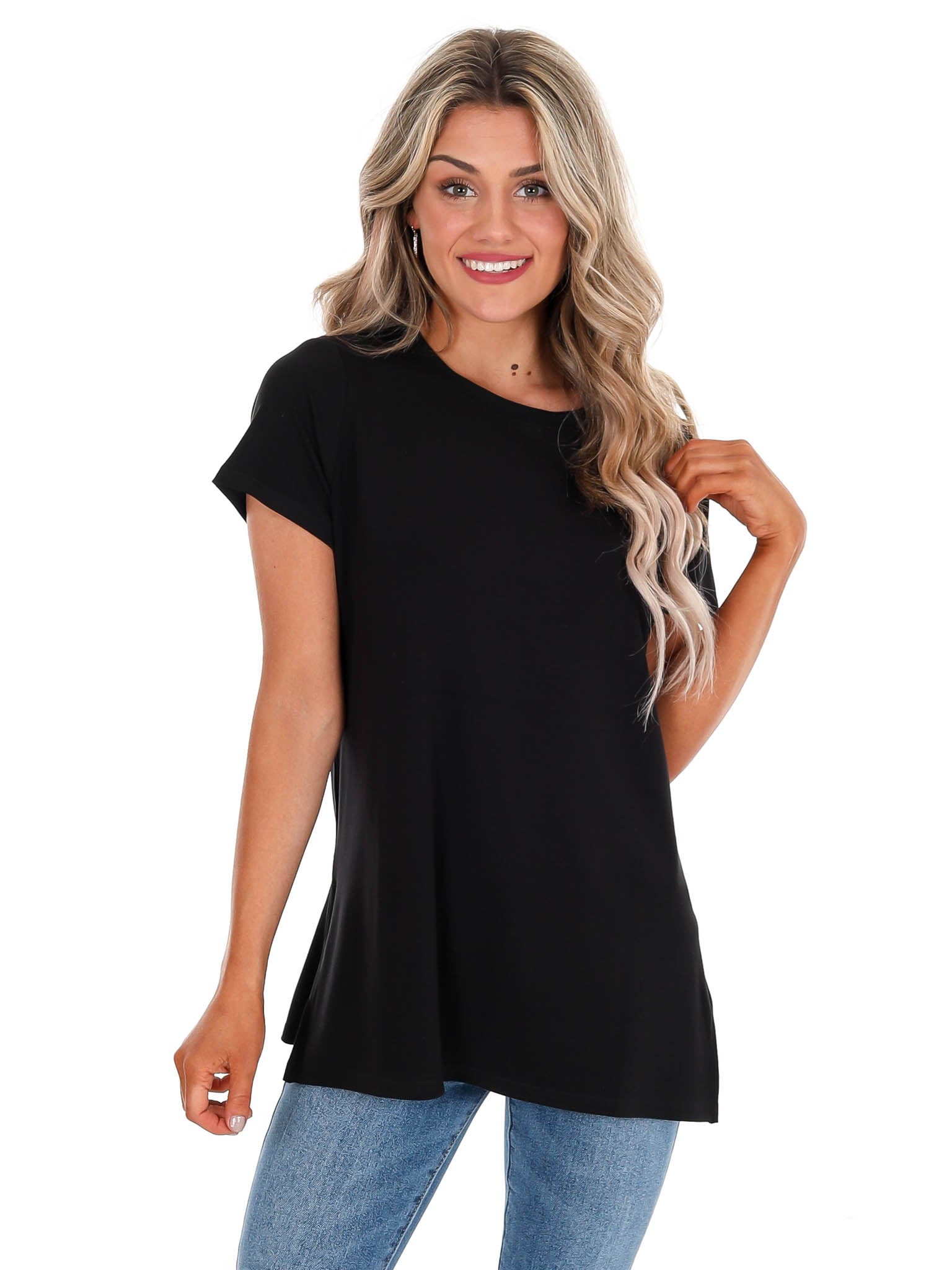 Spanx Lamn Active Seamless Short Sleeve Tee (Very Black) Women's Clothing -  ShopStyle Tops