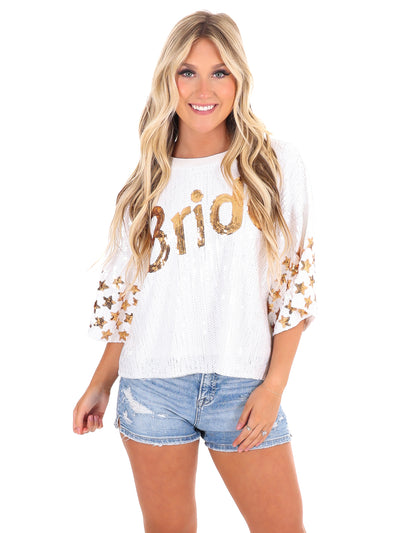 Sequin Bride Top