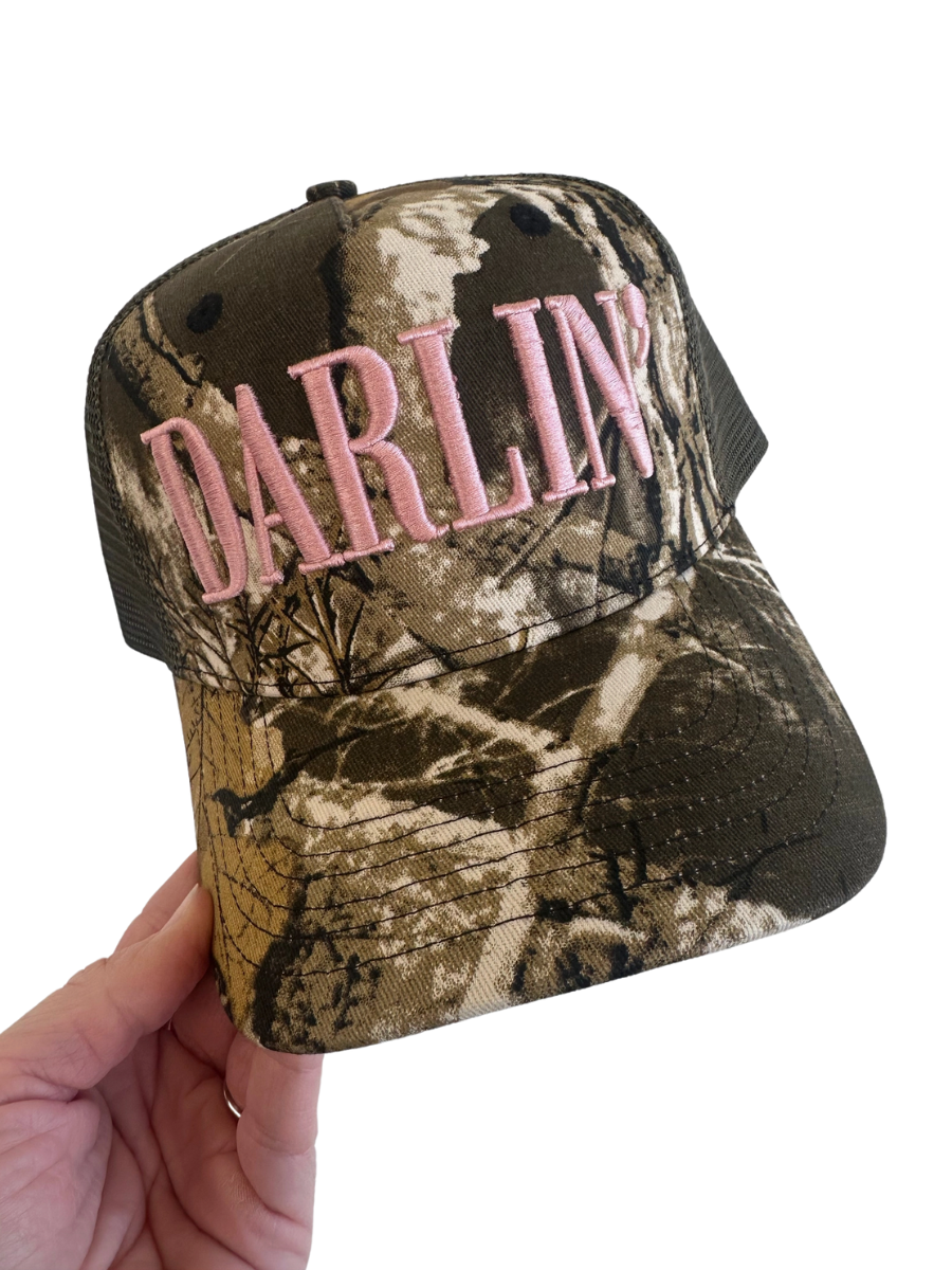 Darlin' Vintage Camo Trucker Hat