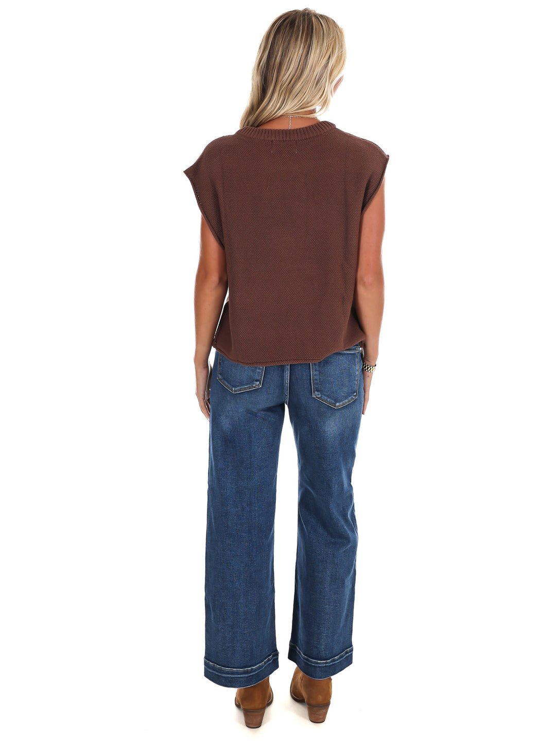 Ember Glow Sweater Vest Top