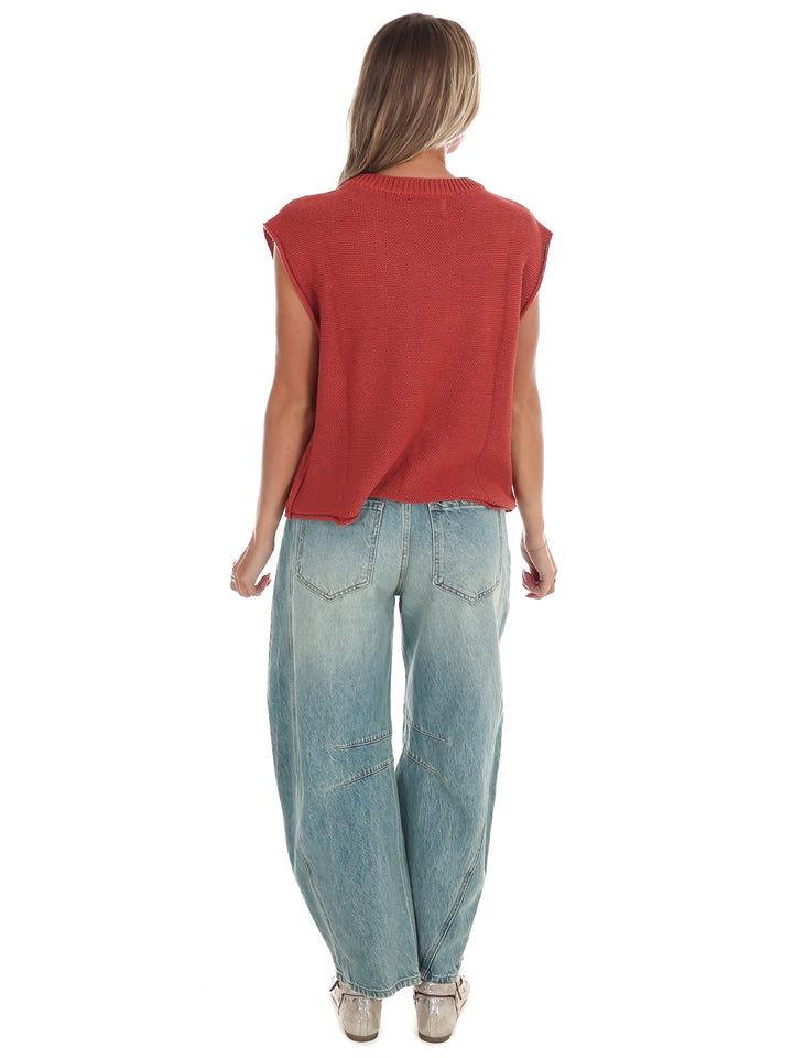 Ember Glow Sweater Vest Top