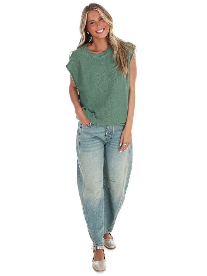 Ember Glow Sweater Vest Top