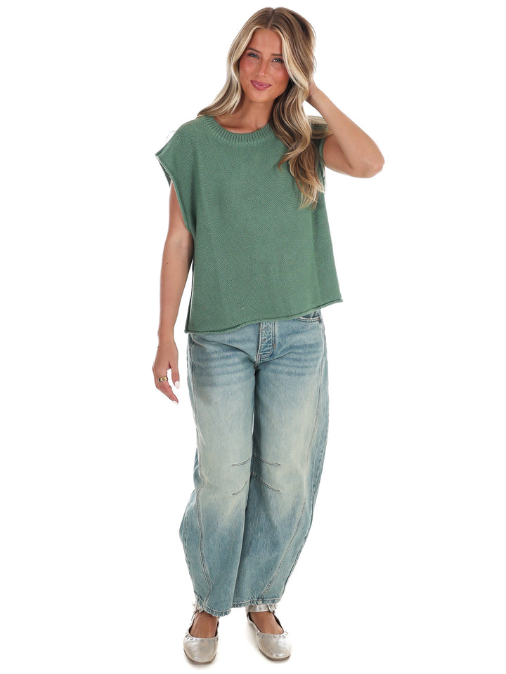 Ember Glow Sweater Vest Top