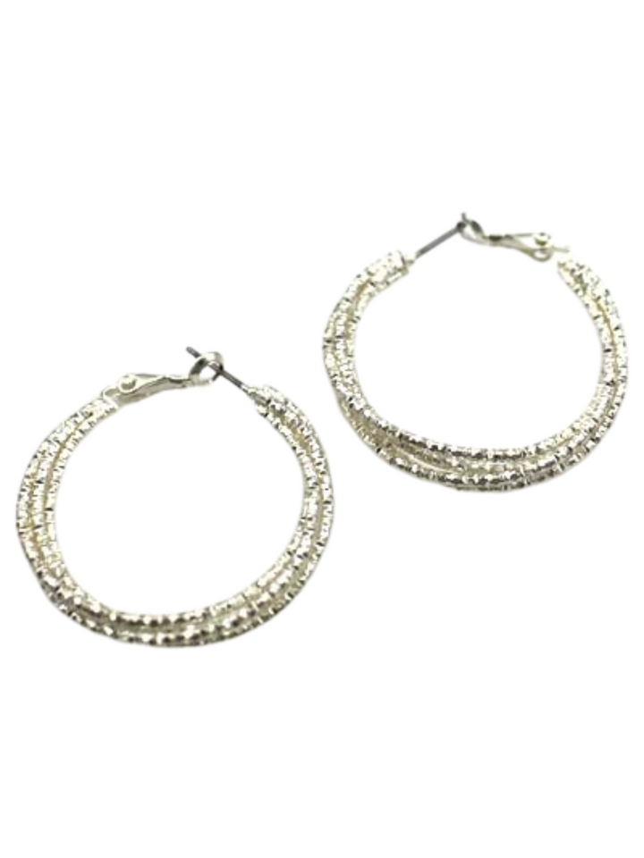 Essential Textured Hoop Earrings