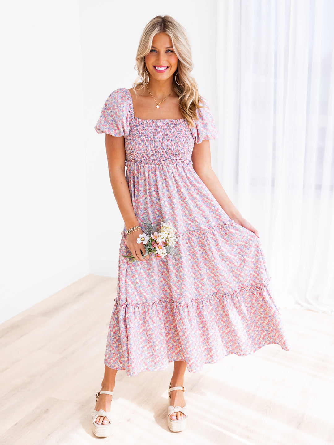 Golden Hour Floral Maxi Dress