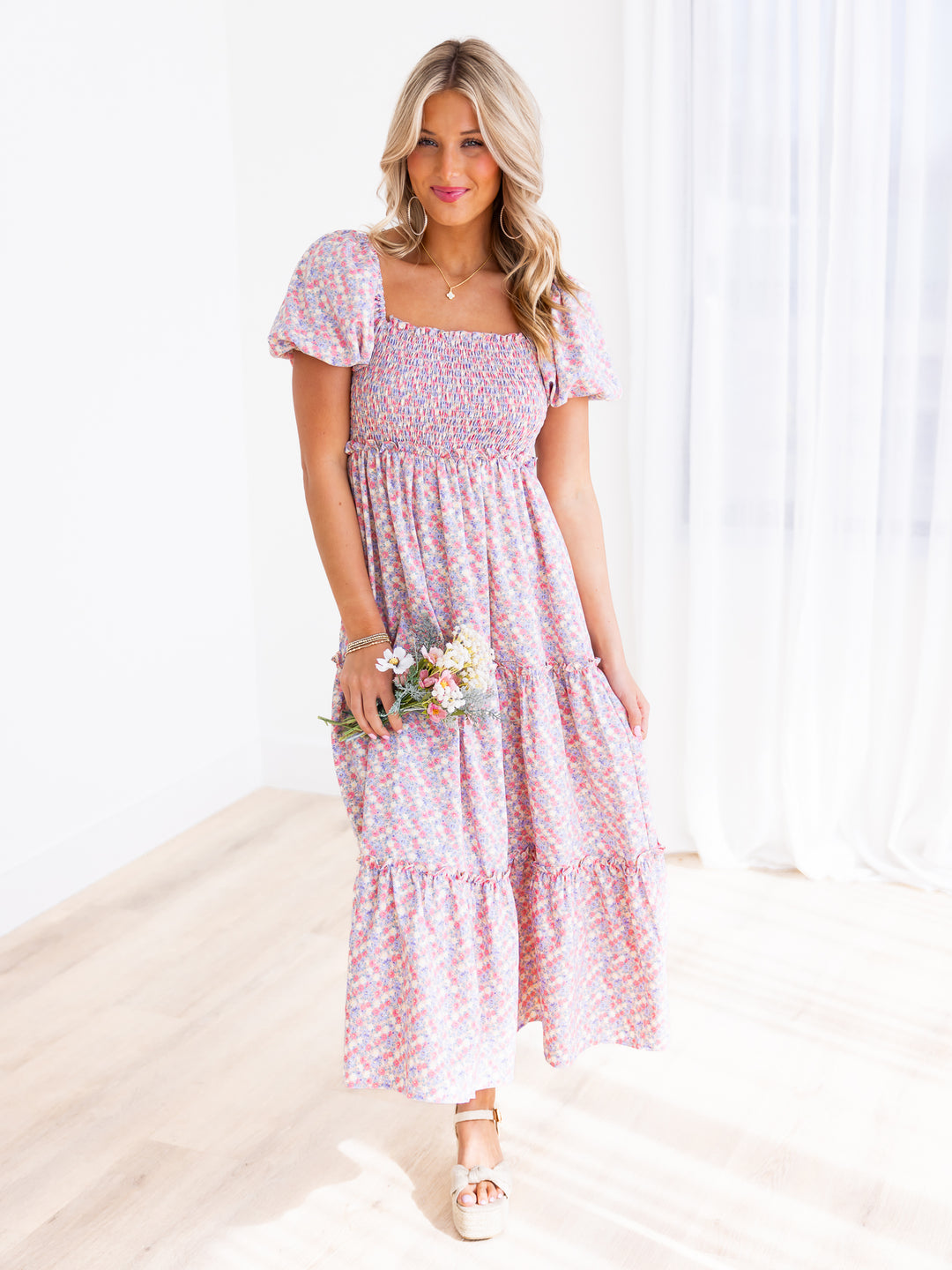 Golden Hour Floral Maxi Dress