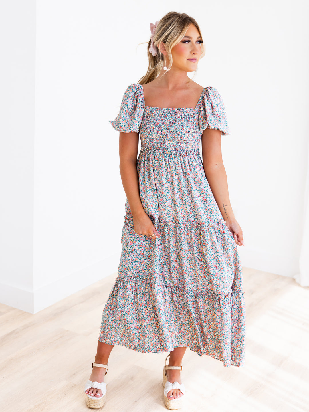 Golden Hour Floral Maxi Dress