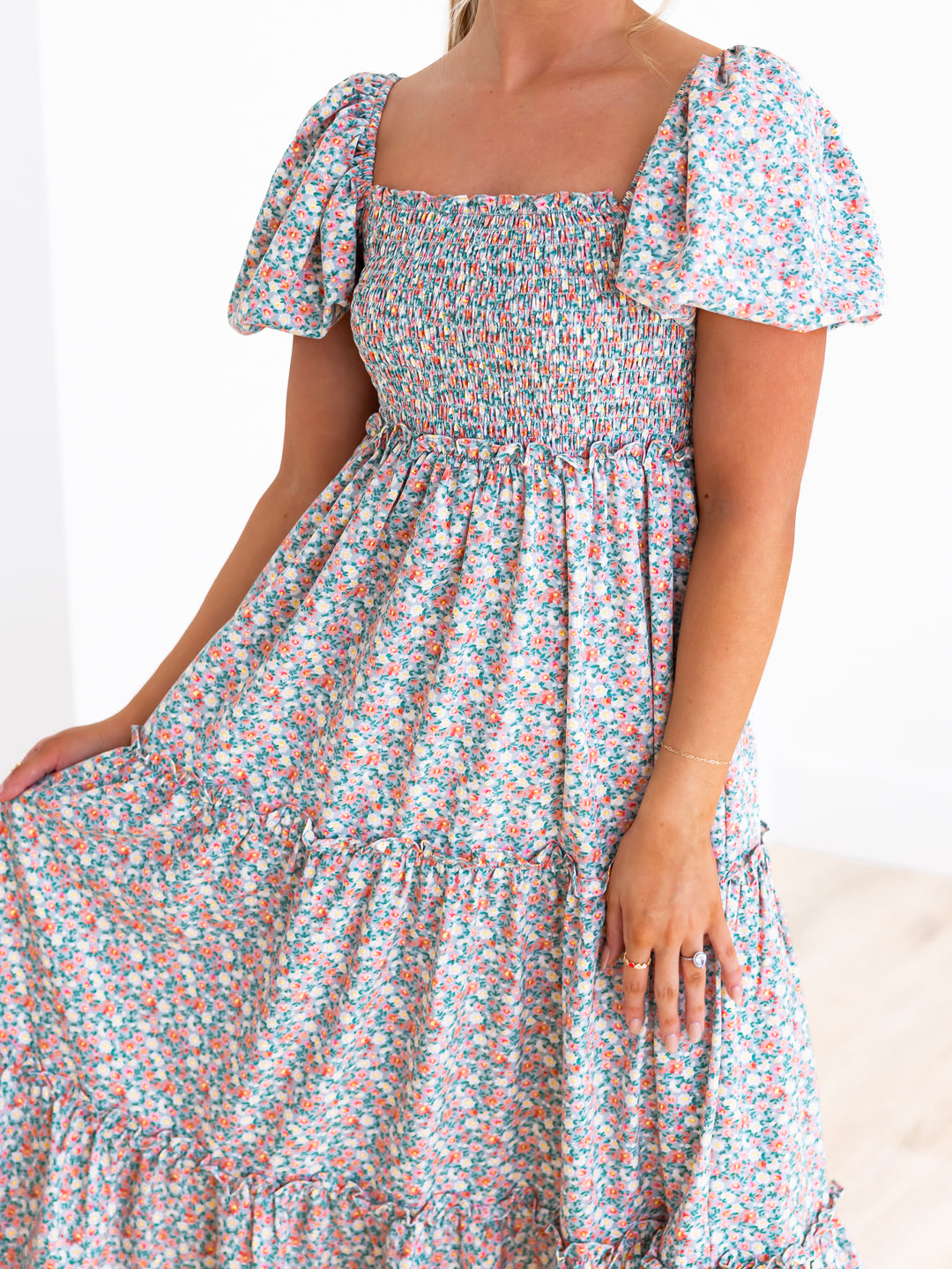 Golden Hour Floral Maxi Dress