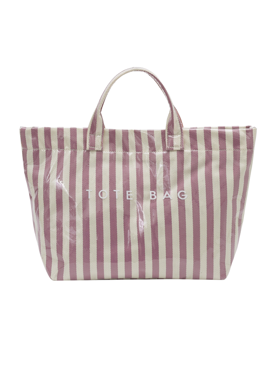 PVC Stripe Tote Bag