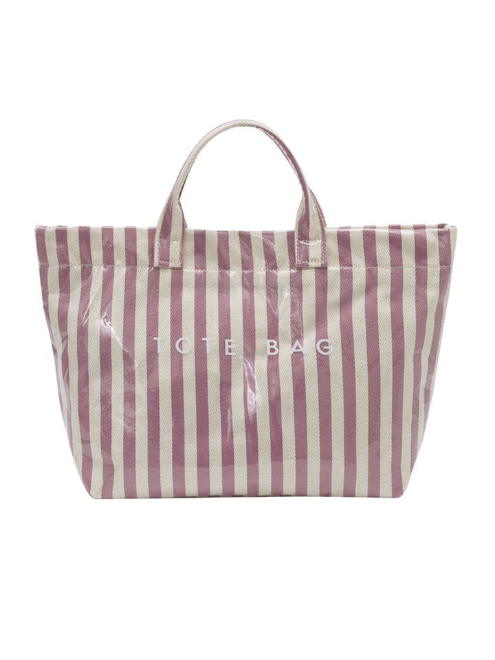 PVC Stripe Tote Bag
