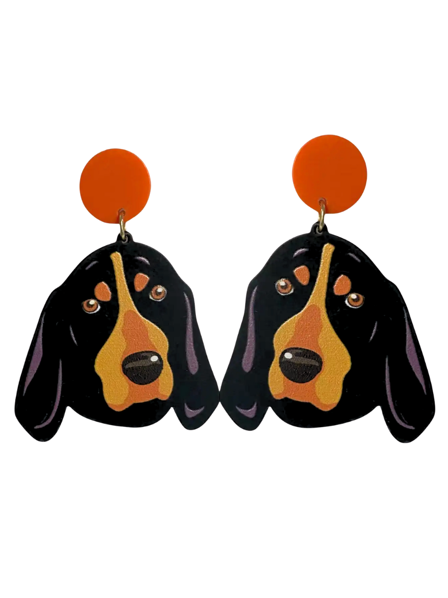 Hound Dog Dangle Earrings