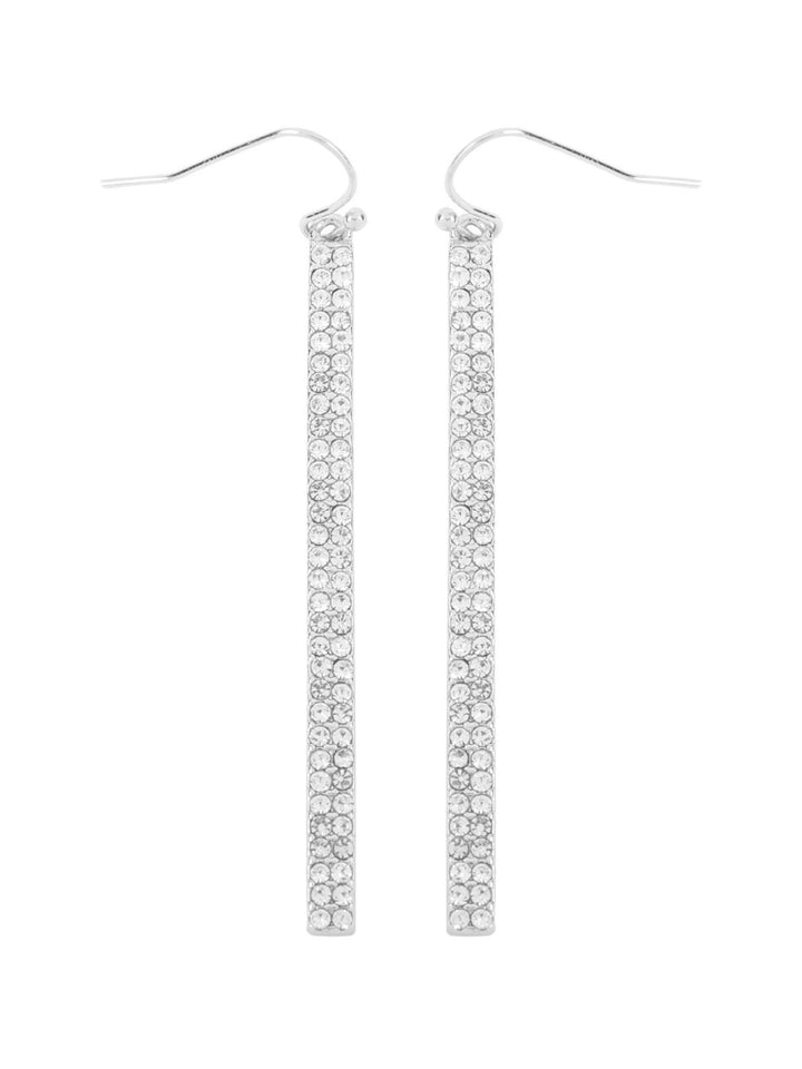 Rhinestone Bar Drop Earrings