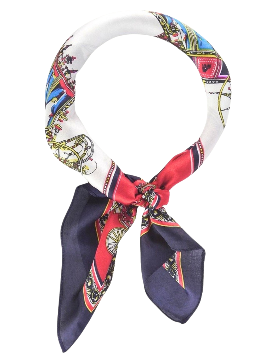 Horse Carriage Print Scarf