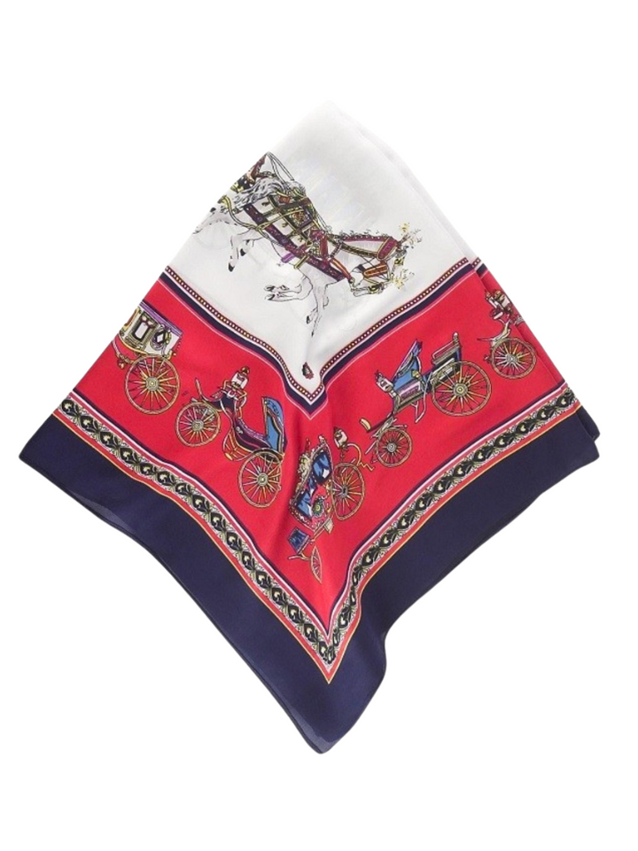 Horse Carriage Print Scarf