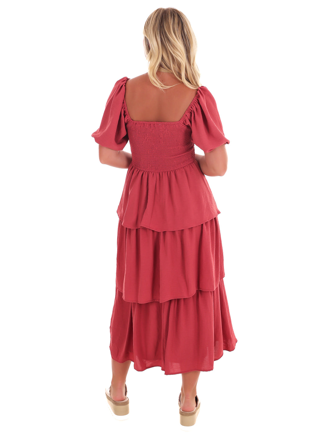 Set Yourself Free Ruffled Midi Dress