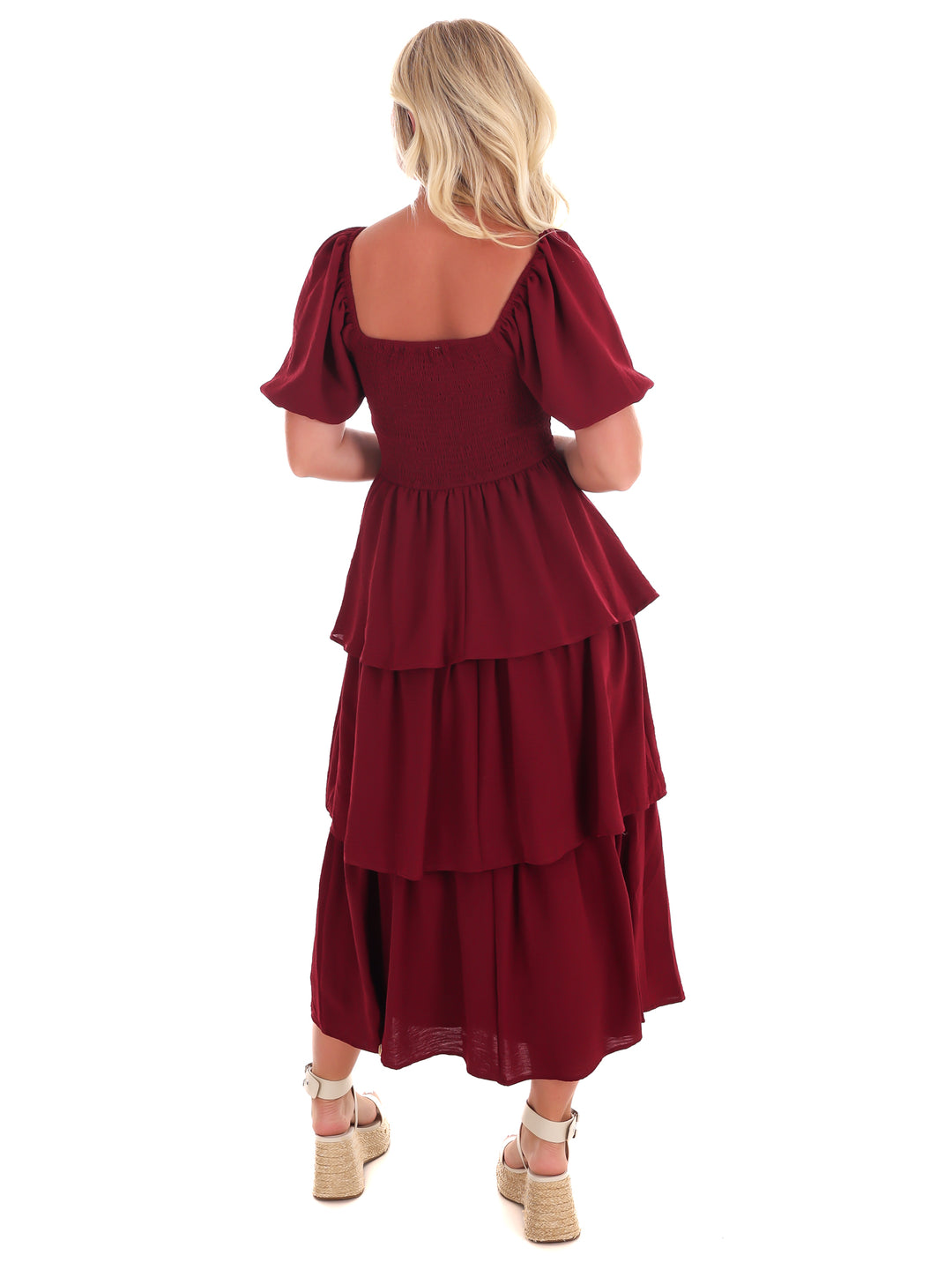 Set Yourself Free Ruffled Midi Dress