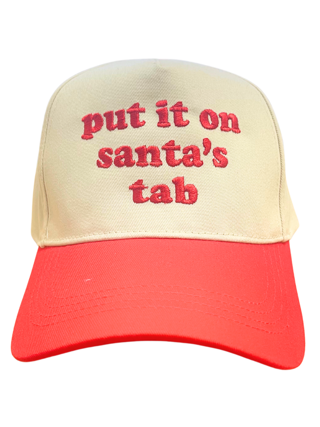 Put It On Santa's Tab Embroidered Hat