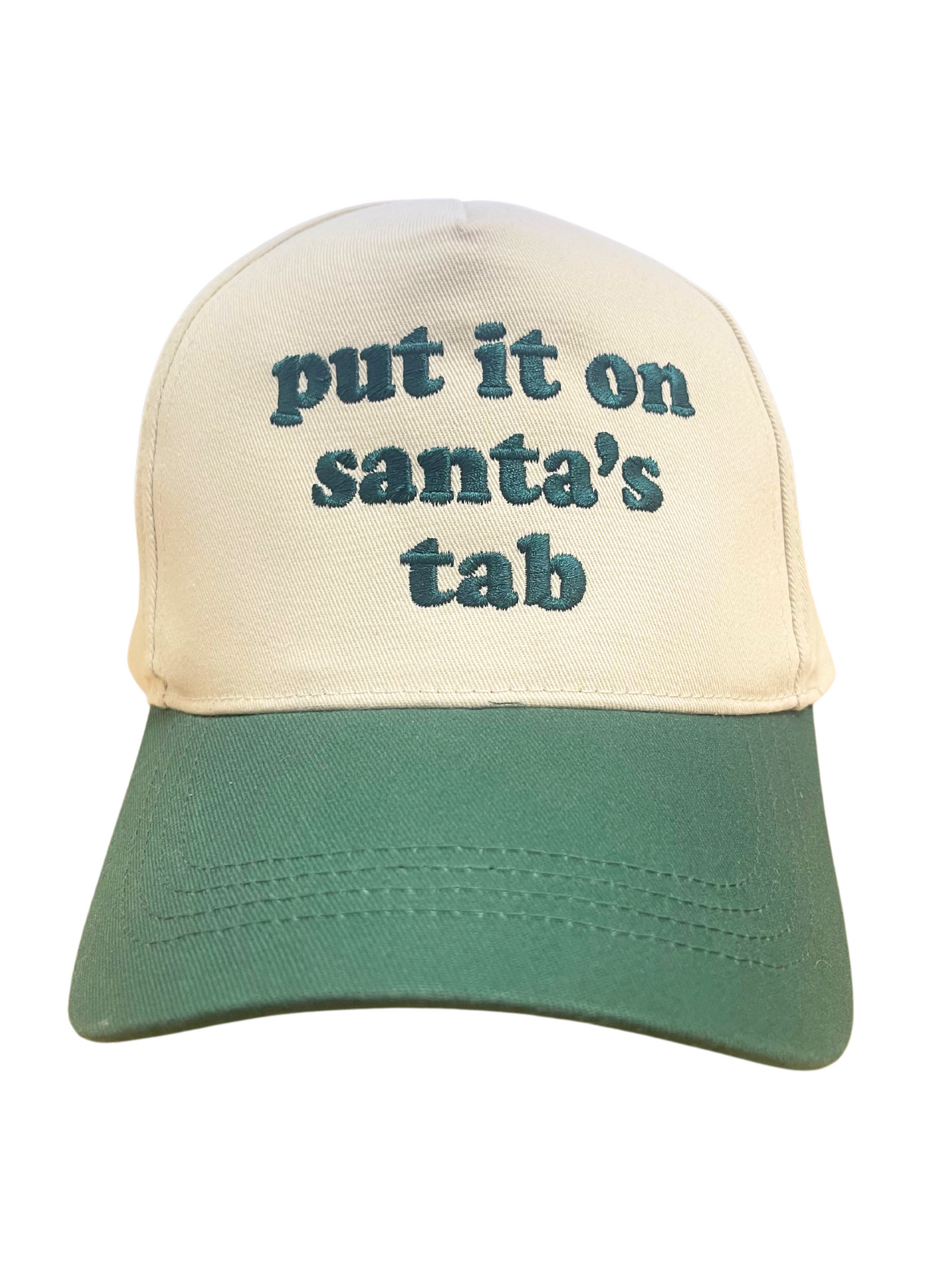 Put It On Santa's Tab Embroidered Hat