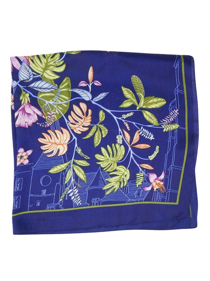 Flowers and Butterflies Print Scarf