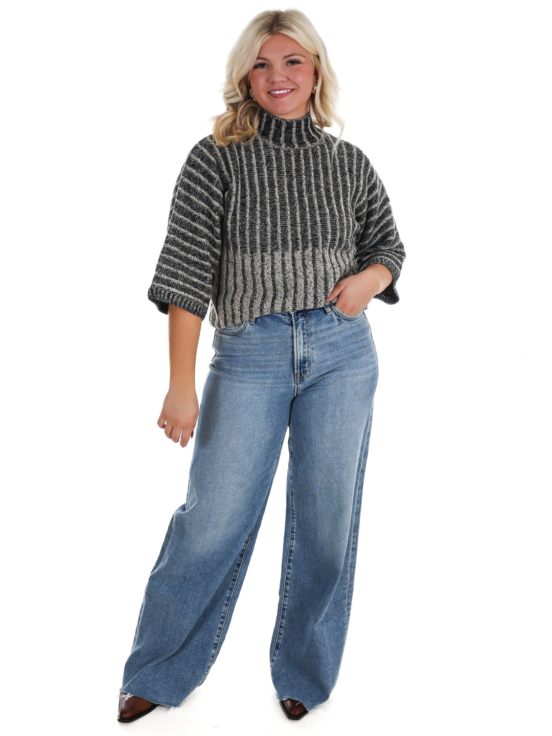 Closet Staple Ribbed Mock Neck Sweater