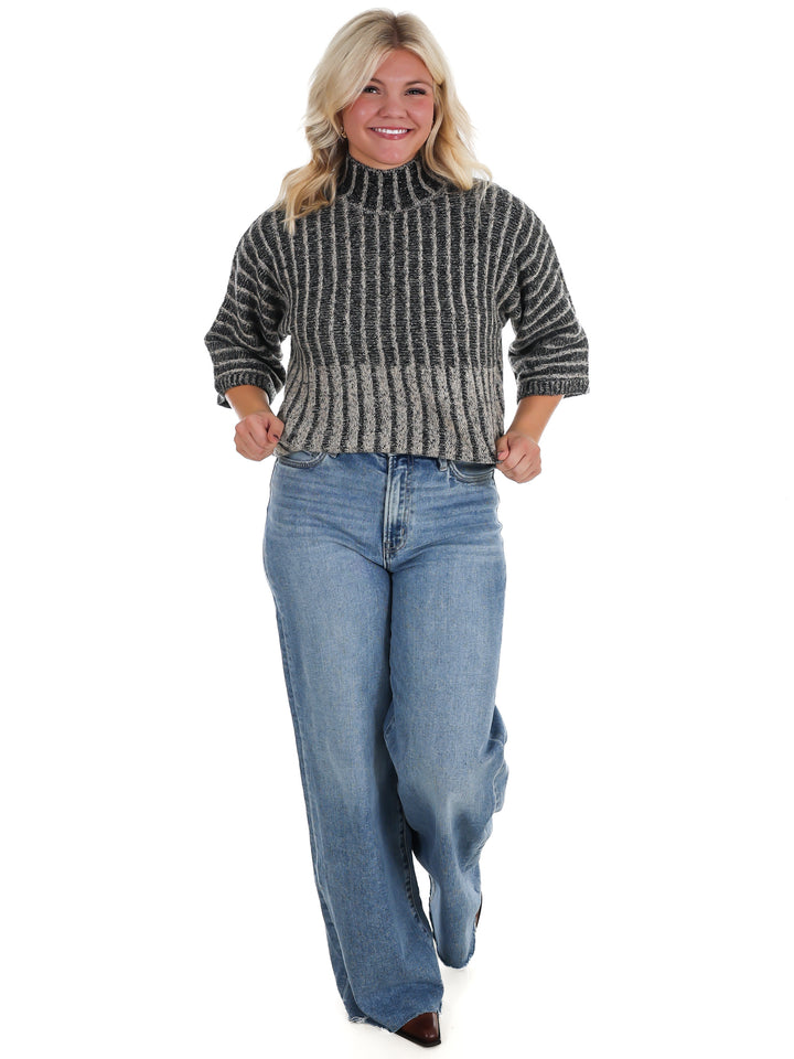 Closet Staple Ribbed Mock Neck Sweater