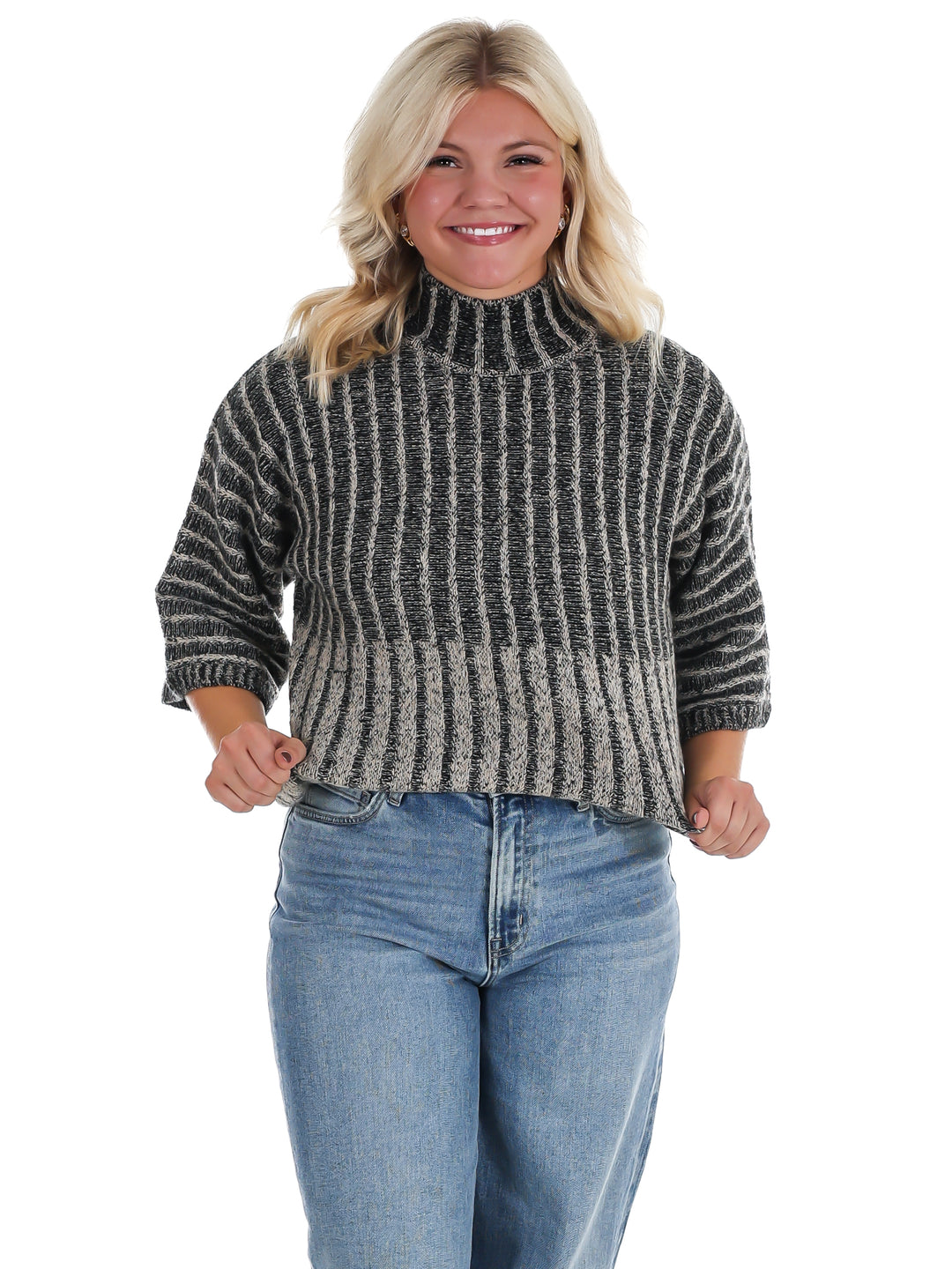 Closet Staple Ribbed Mock Neck Sweater