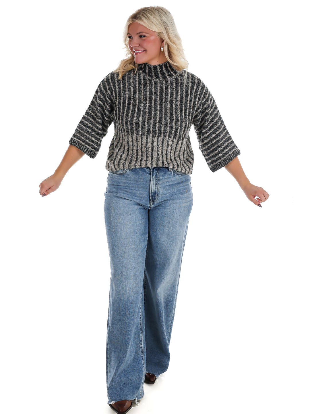 Closet Staple Ribbed Mock Neck Sweater
