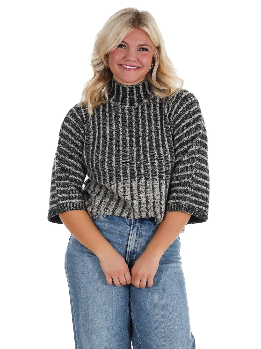Closet Staple Ribbed Mock Neck Sweater