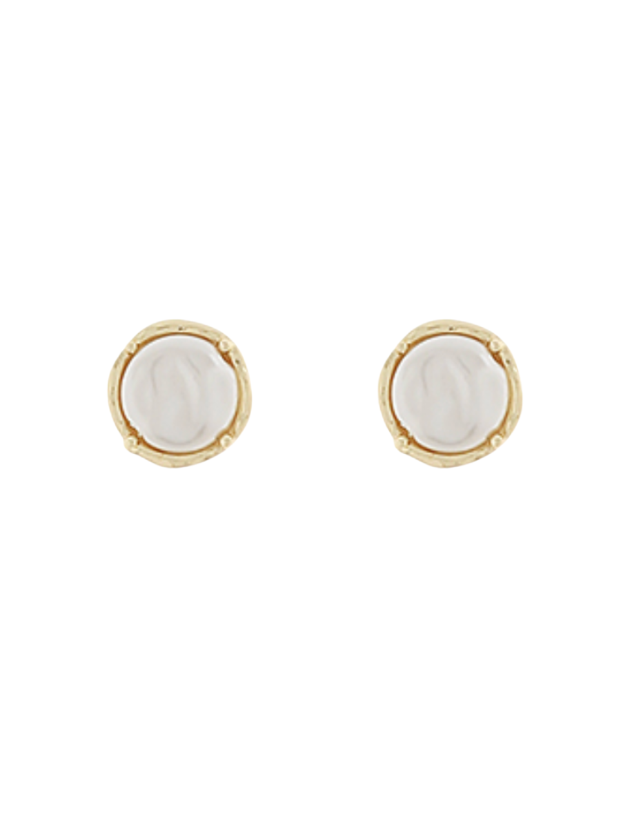 Golden Era Pearl Stud Earrings