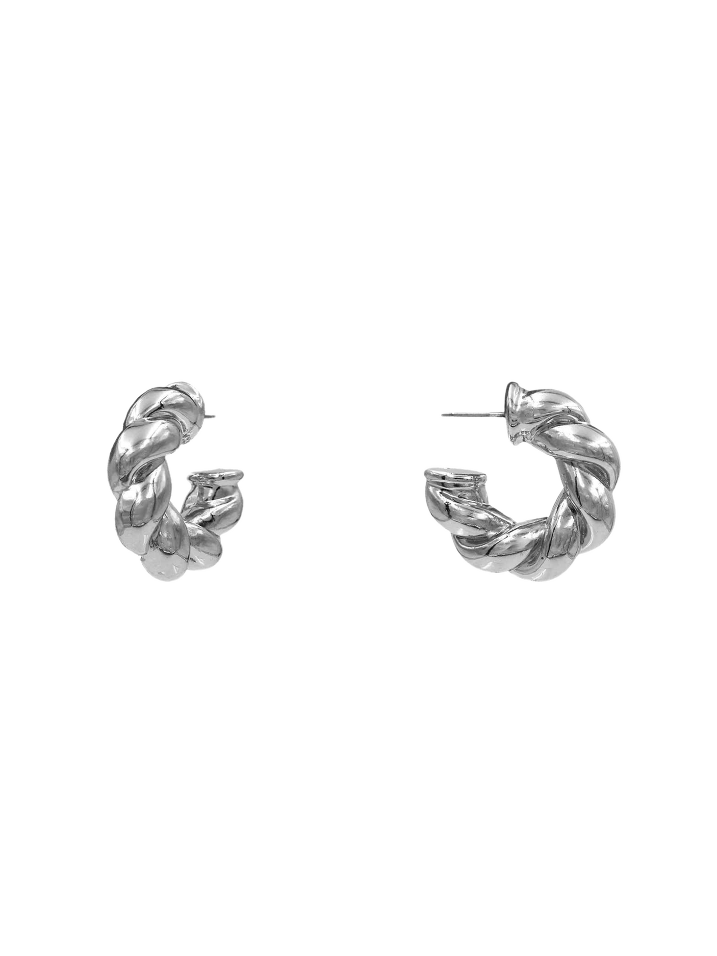 Bold Twist Hoop Earrings