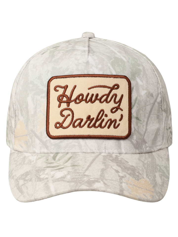 Howdy Darlin' Embroidery Camo Trucker Hat