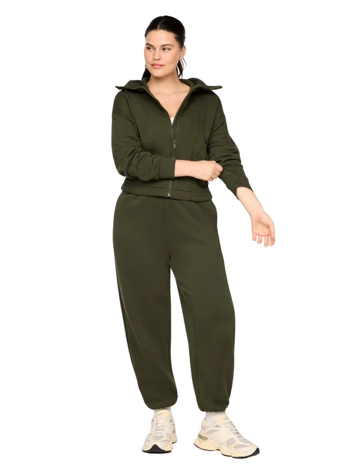 SPANX® BoostUp Cotton Fleece Full Zip Hoodie