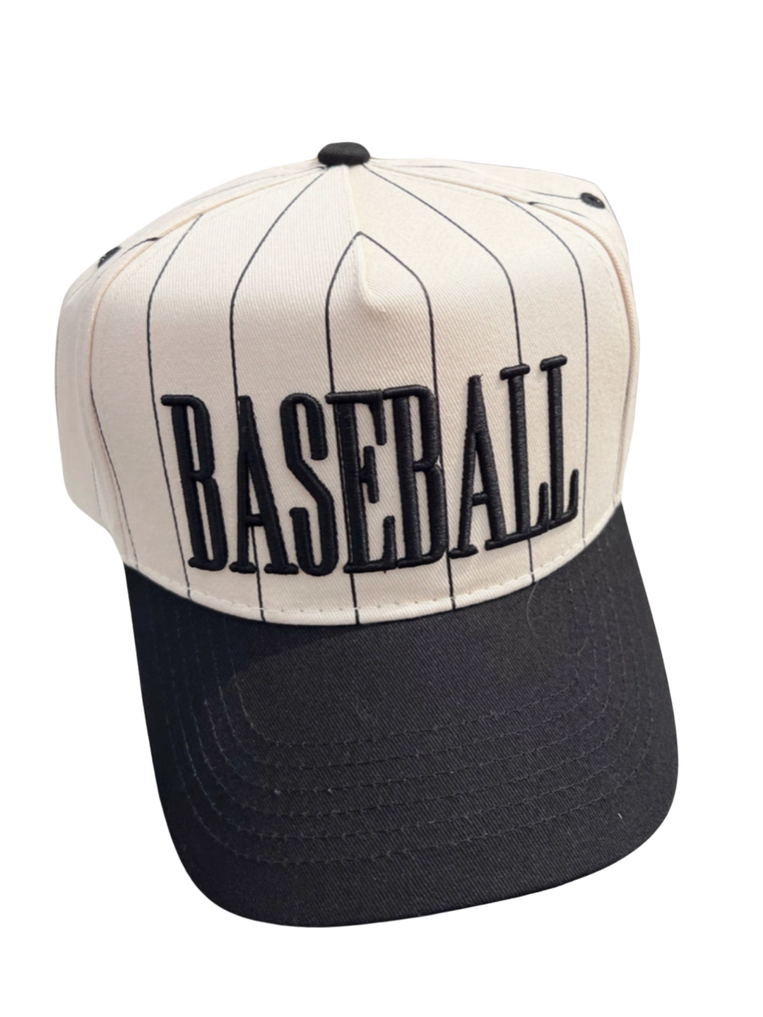 Baseball Black Stripe Vintage Trucker Hat – Josie's Boutique
