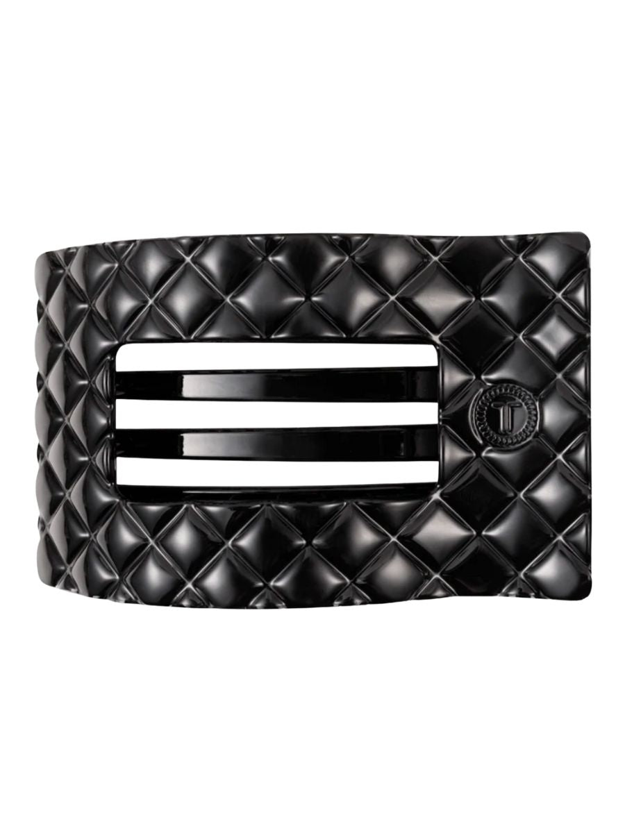 Teleties Quilted Large Flat Rectangle Hair Clip