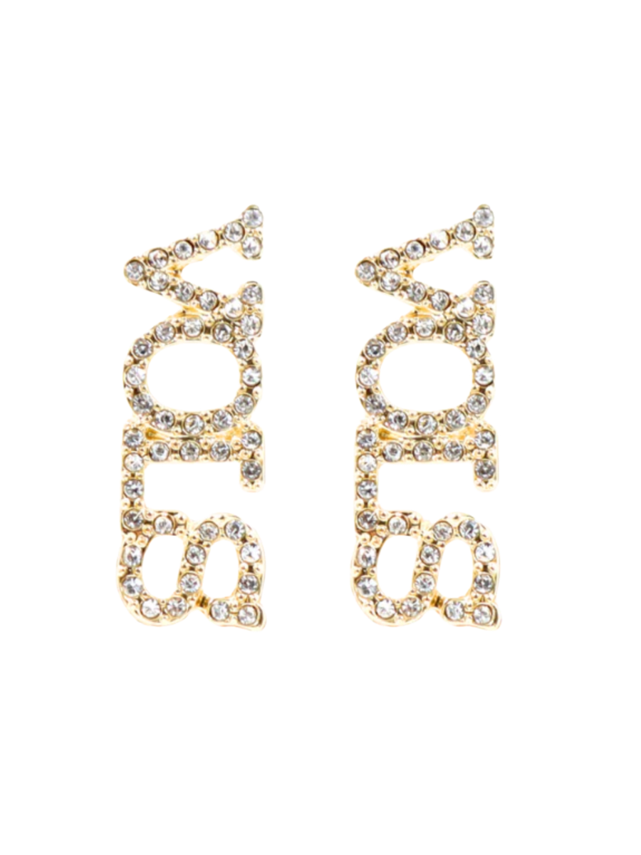 Tennessee VOLS Pave Rhinestone Stud Earrings