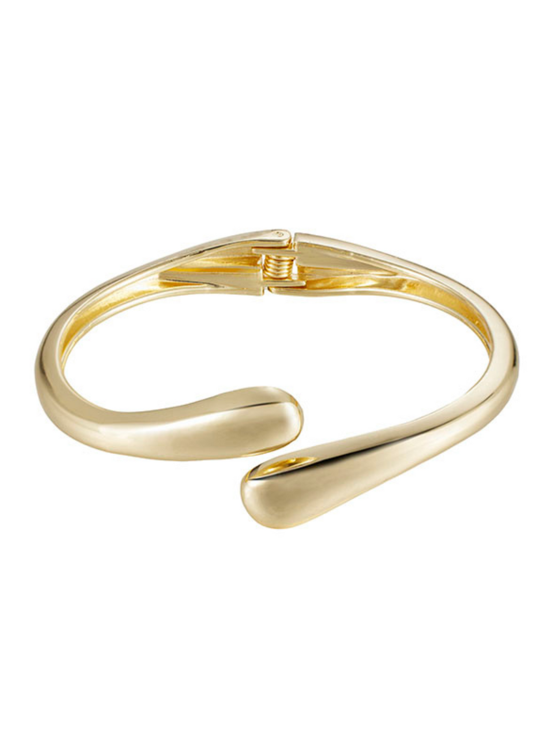 Teardrop Spring Hinge Bangle Bracelet