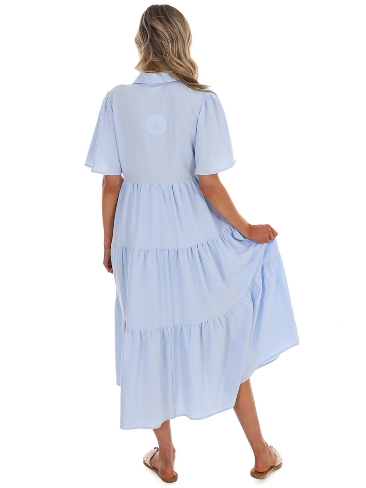 Follow Your Arrow Button Down Midi Dress