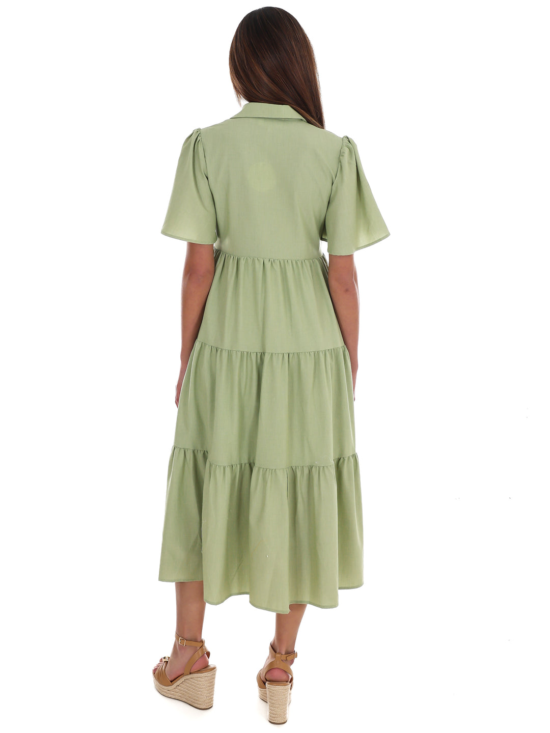 Follow Your Arrow Button Down Midi Dress